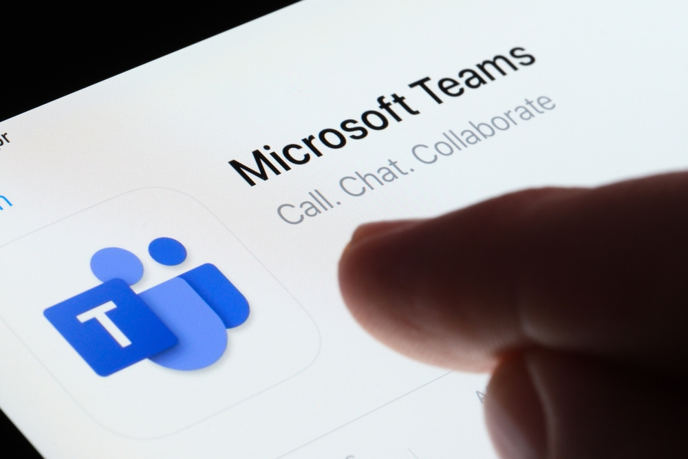 Microsoft Teams app store or Google play store listing. A company relying on virtual office spaces in Singapore relies on digital tools for communication.